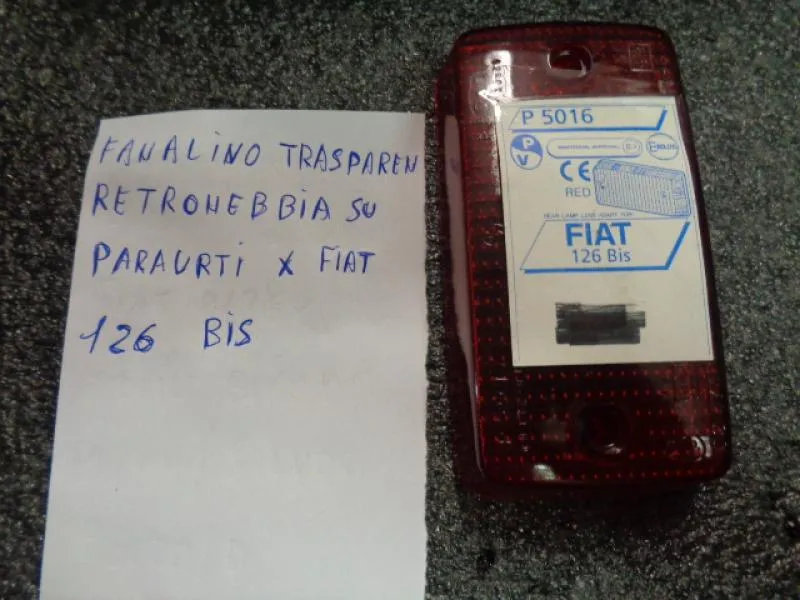 Plastica Fanalino Retronebbia Posteriore Fiat 126 Bis