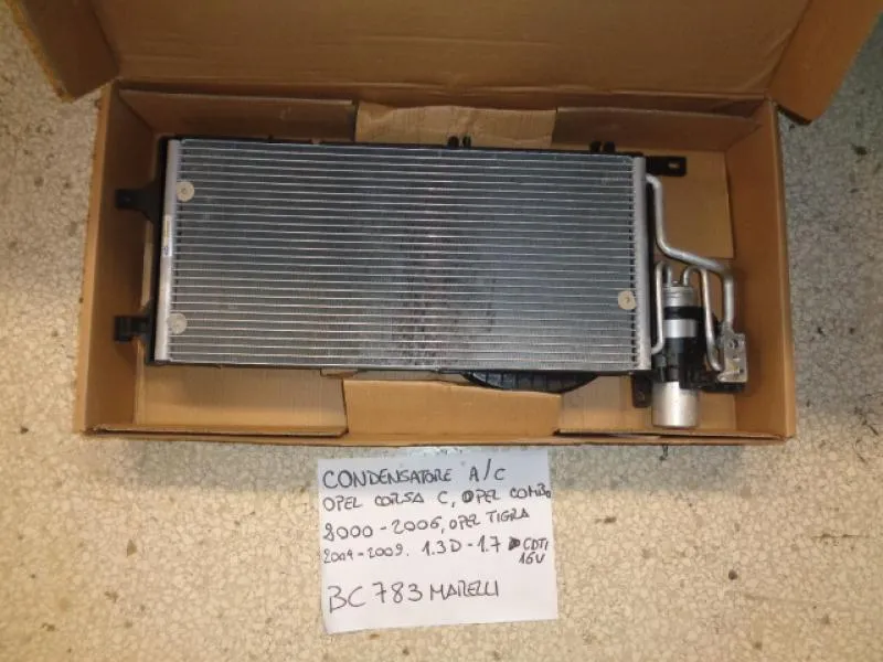 Condensatore Opel Corsa C-Opel Combo 2000-2006, Opel Tigra 2004-2009 1.3D-1.7Cdti 16v