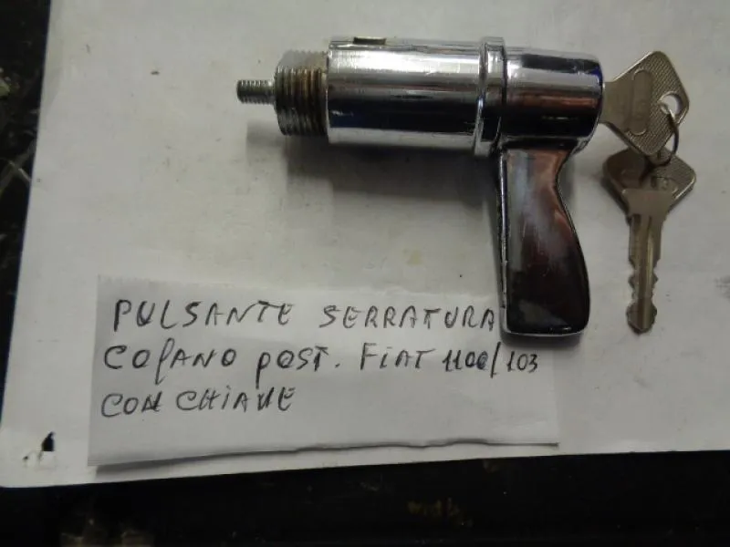Pulsante Serratura Con Chiave  Per Cofano  Posteriore Fiat 1100/103