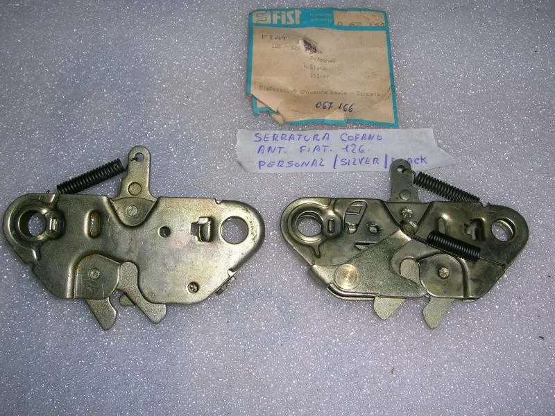 Serratura Cofano Anteriore Fiat 126 Personal Silver