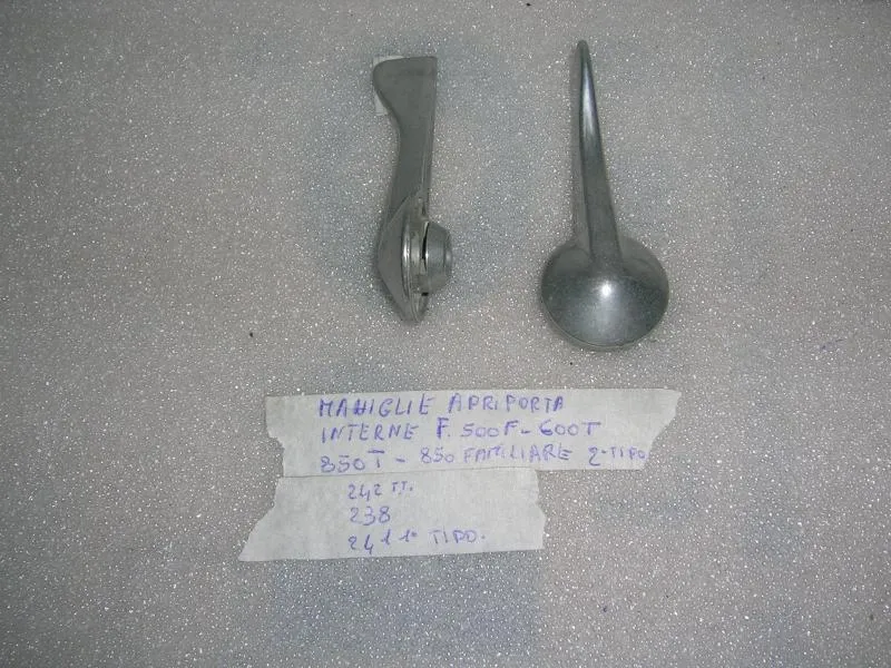Maniglie Apriporta Interne Fiat 500, Fiat 600,Fiat 850T, Fiat 850 Familiare, Fiat 238, Fiat 241, Fiat 242