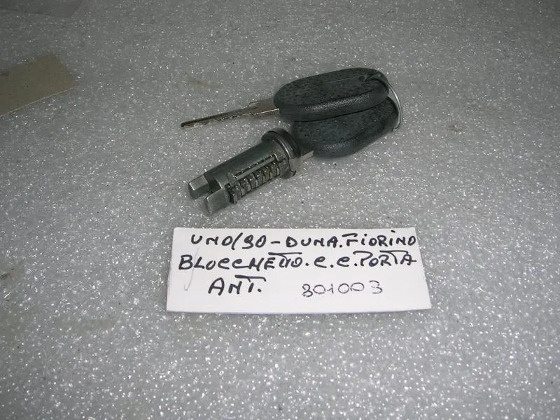Blocchetto Con Chiave Porta Anteriore Fiat Uno 90'-Fiorino-Duna