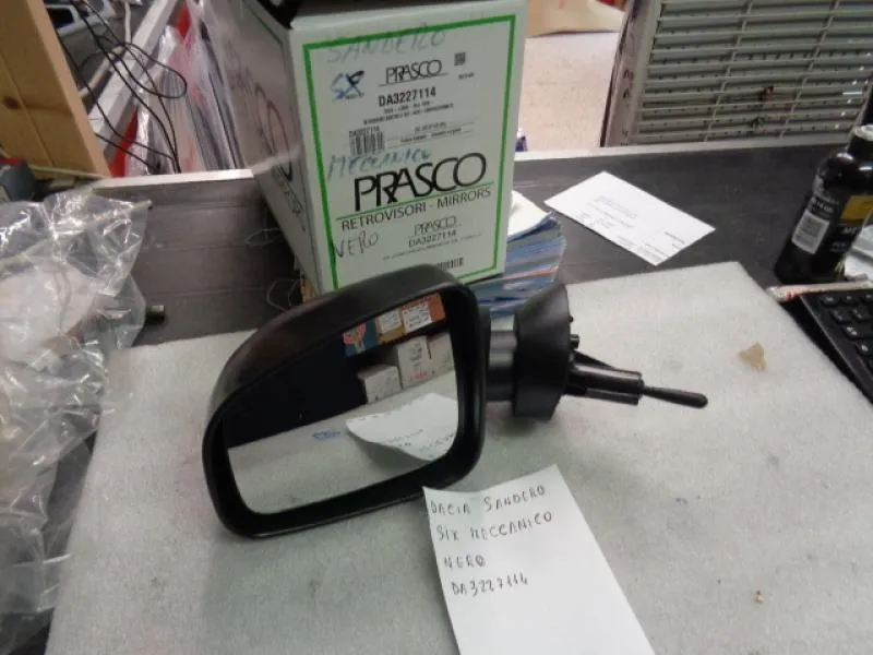 Specchio Retrovisore Sinistro Meccanico Nero Dacia Sandero