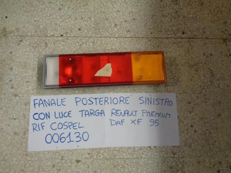 Fanale Posteriore Sinistro Con Luce Targa Renault Premium - Daf Xf95
