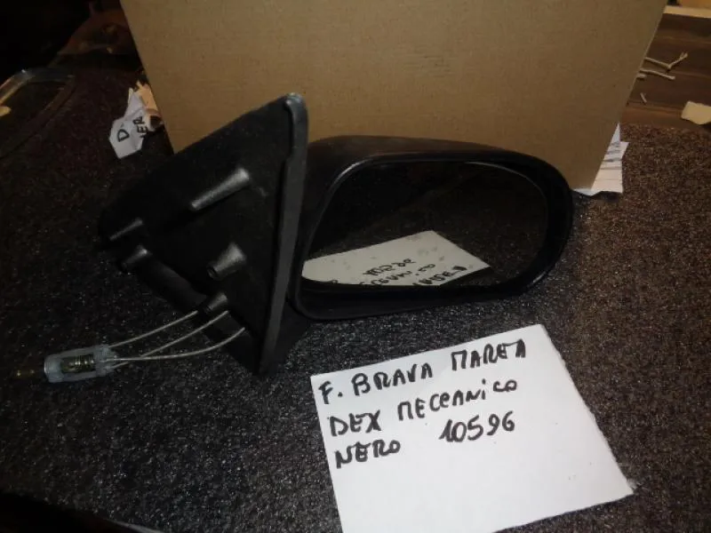 Specchio Retrovisore Destro Meccanico Nero Fiat Brava, Marea