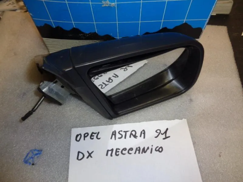 Specchio Retrovisore Destro Meccanico Nero Opel Astra 1991