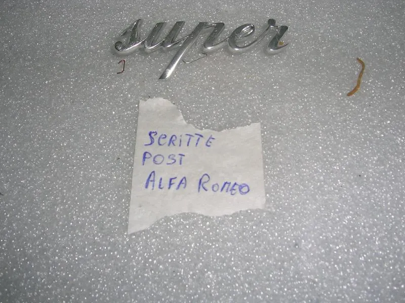 Scritta Posteriore Super '' Alfa Romeo Giulia''