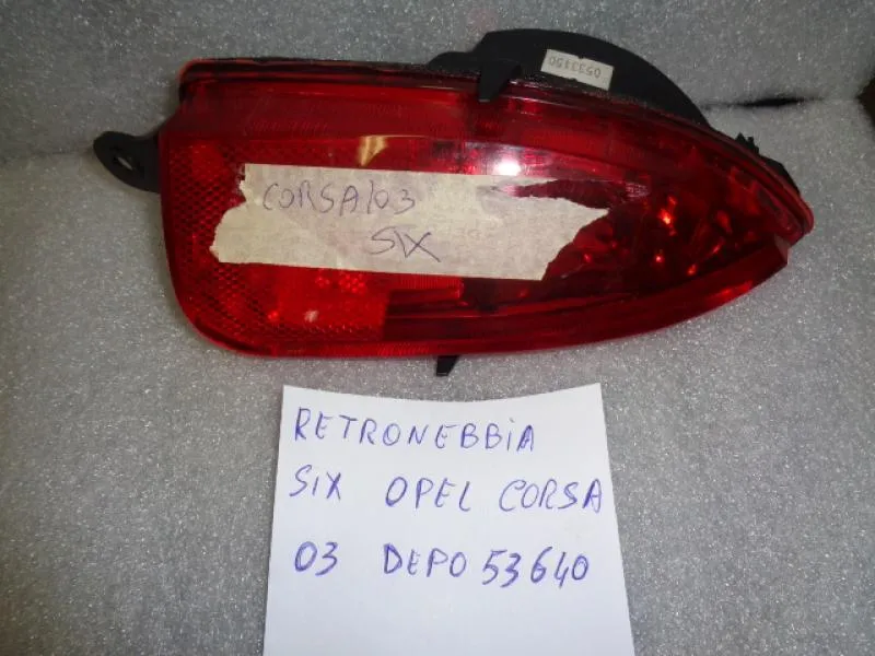 Fanalino Retronebbia Sinistro Opel Corsa C 2003-2006