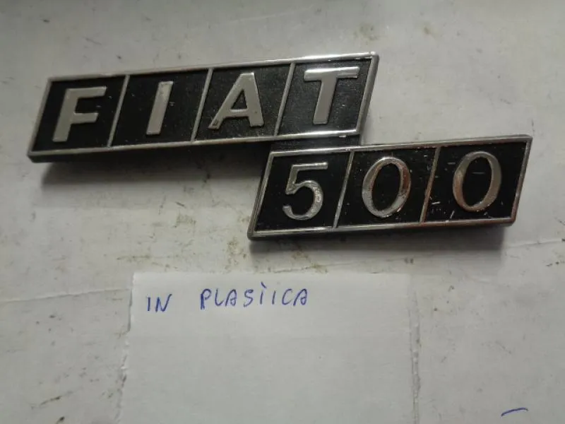 Scritta Fiat 500 In Plastica