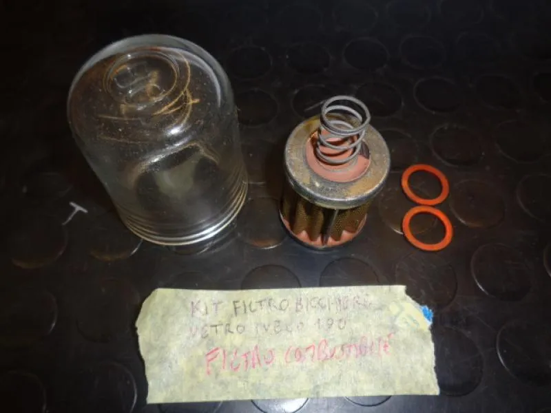 Kit Filtro Bicchiere Vetro Iveco 190 ( Filtro Combustibile )