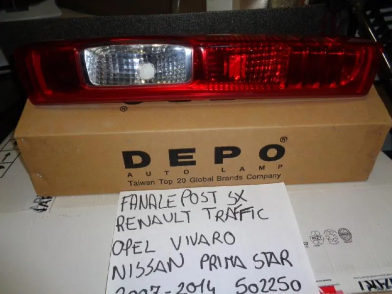Fanale Posteriore Sinistro Renault Trafic / Opel Vivaro / Nissan Primastar Dal 2007 Al 2014
