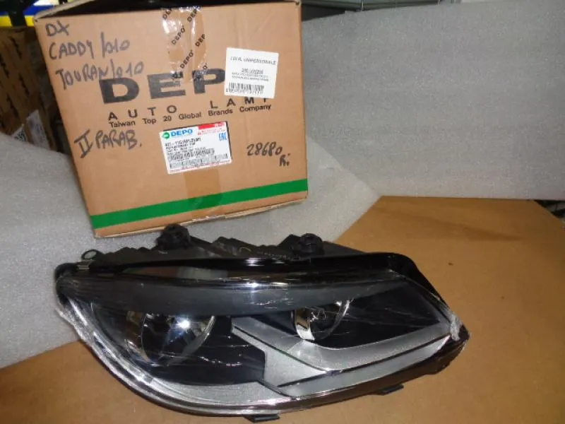 Proiettore Destro Doppia Parabola Volkswagen Caddy 2011-2015, Volkswagen Touran 2010 -2015