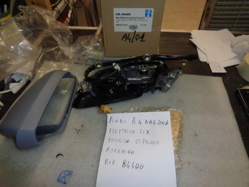 Specchio Retrovisore Elettrico Termico Asferico Sinistro Da Verniciare Audi A4 2001>