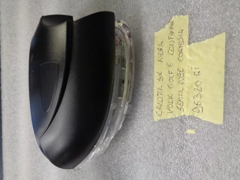 Calotta Sinistra Nera Volkswagen Golf 6 Con Fanale Senza Luce Cortesia