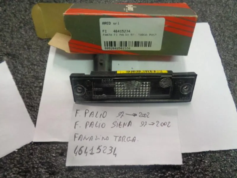 Fanalino Targa Fiat Palio 1997-2002, Siena 1997-2002