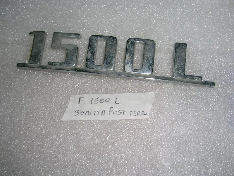 Scritta Posteriore Fiat 1500 L