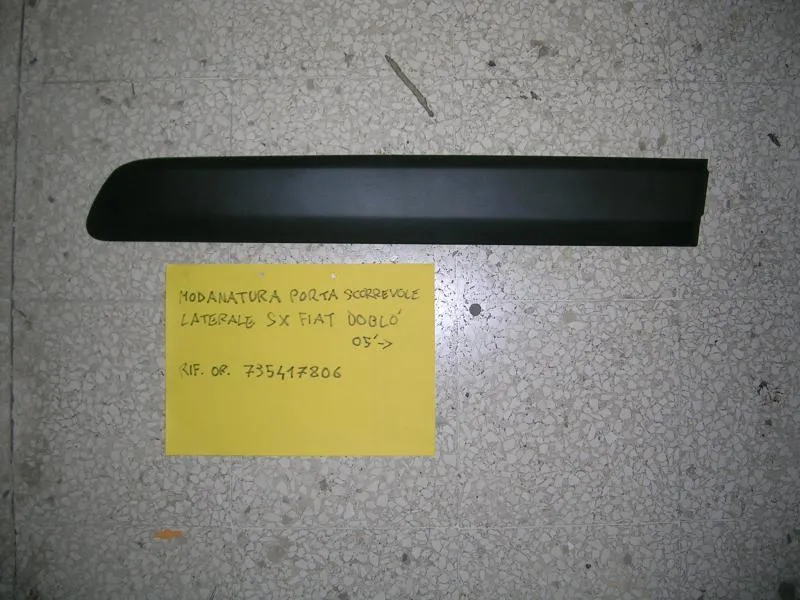 Modanatura Nera Porta Scorrevole Sinistra Fiat Doblò 2005-2009