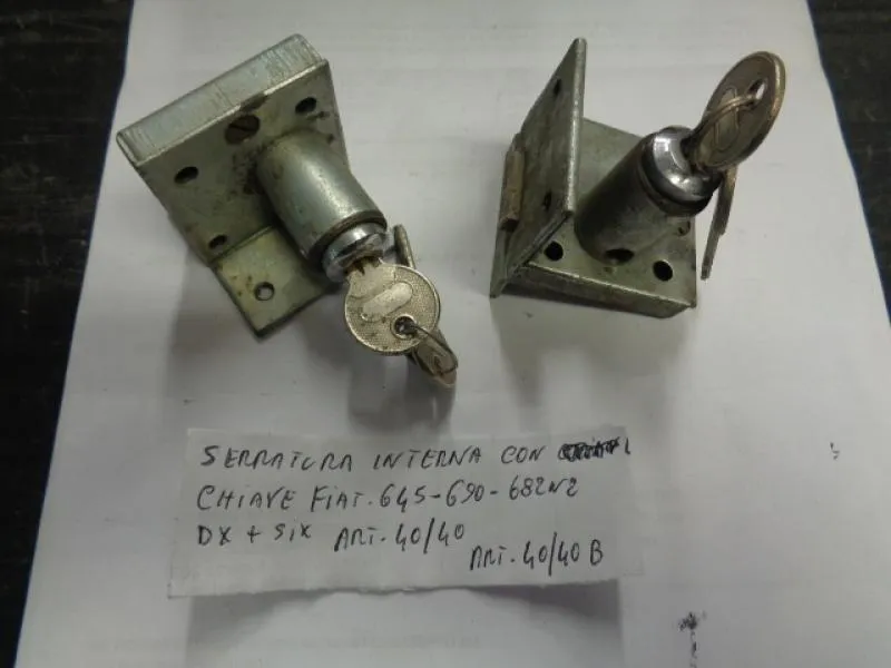 Serratura Interna Con Chiave Destra + Sinistra Fiat 645-690-682