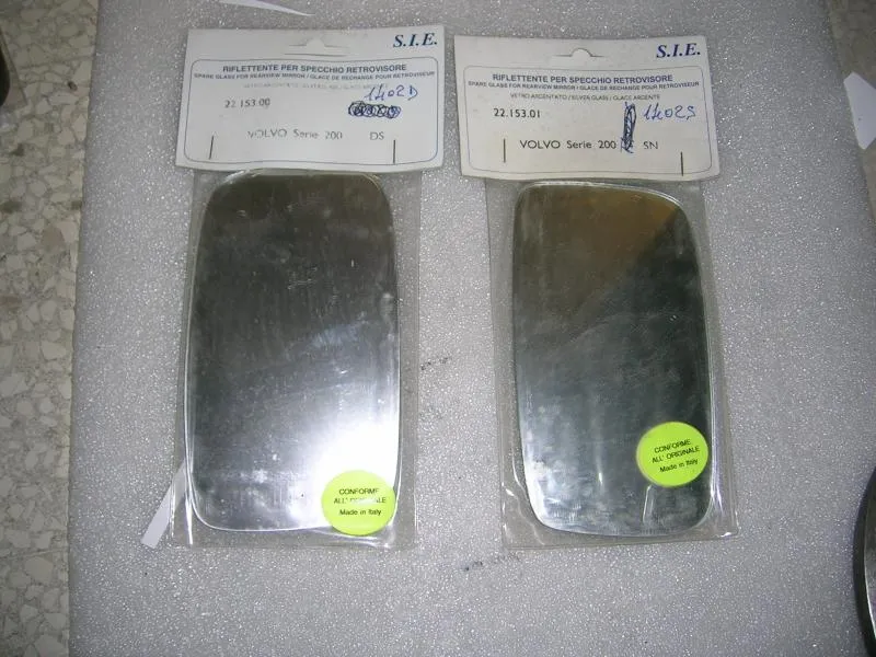 Vetrino Specchio Retrovisore Dx e Sx Volvo Serie 200