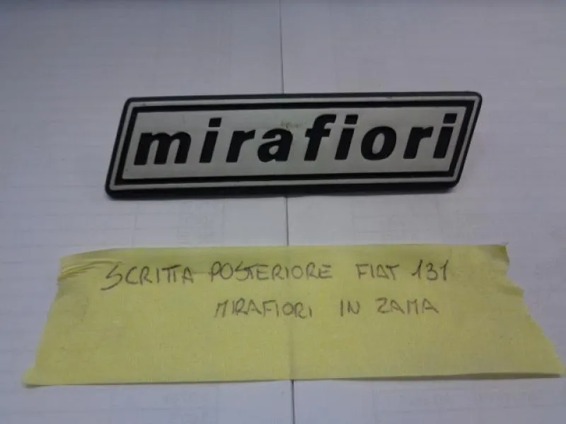 Scritta Posteriore Fiat 131 Mirafiori In Zama