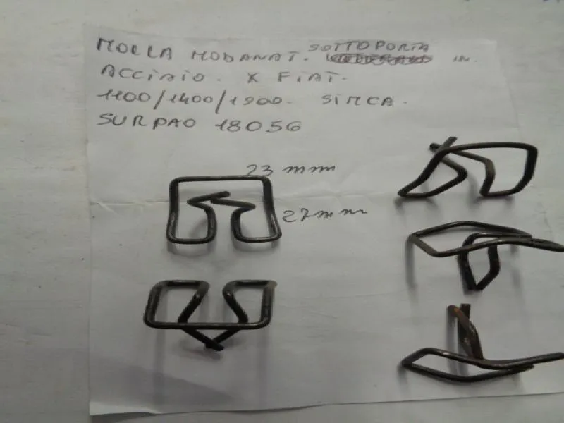 Molla Modanatura Sottoporta In Acciaio Per Fiat 1100-1400-1900