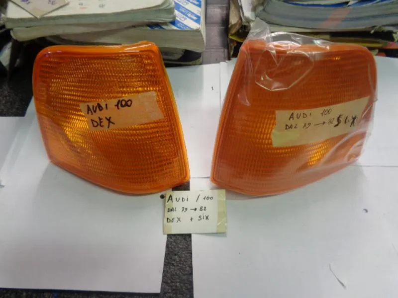 Fanalino Anteriore Destro E Sinistro Arancio Audi 100 C3 1982-1991