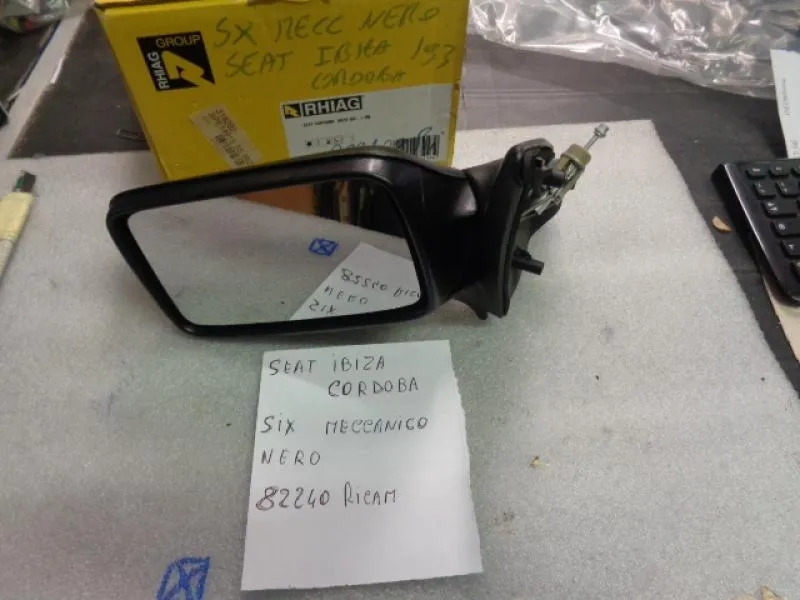 Specchio Retrovisore Sinistro Meccanico Nero Seat Ibiza-Cordoba 1993-1999