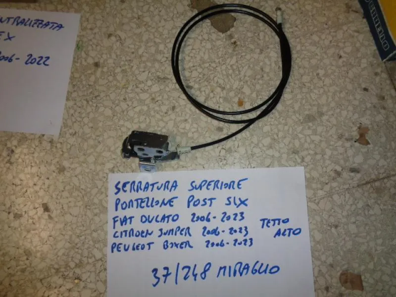 Serratura Superiore Porta Posteriore Sinistra Fiat Ducato, Citroen Jumper, Peugeot Boxer 2006-2023 Tetto Alto