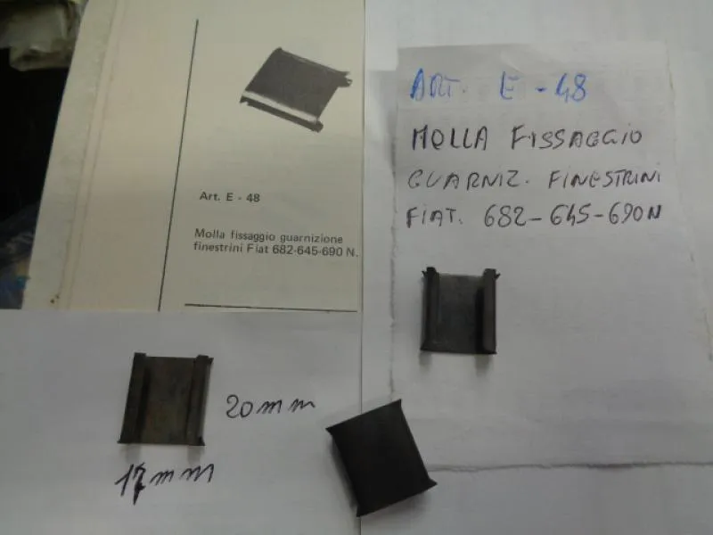 Molla Fissaggio Guarnizione Finestrini Fiat 682-645-690 N