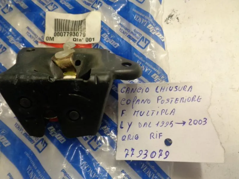 Gancio Chiusura Cofano Posteriore Fiat Multipla  / Lancia Y Dal 1995 Al 2003
