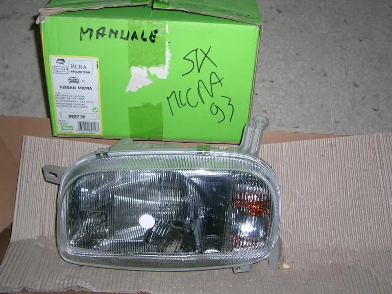 Proiettore Sinistro  Regolazione Manuale Nissan Micra 1993 -1998