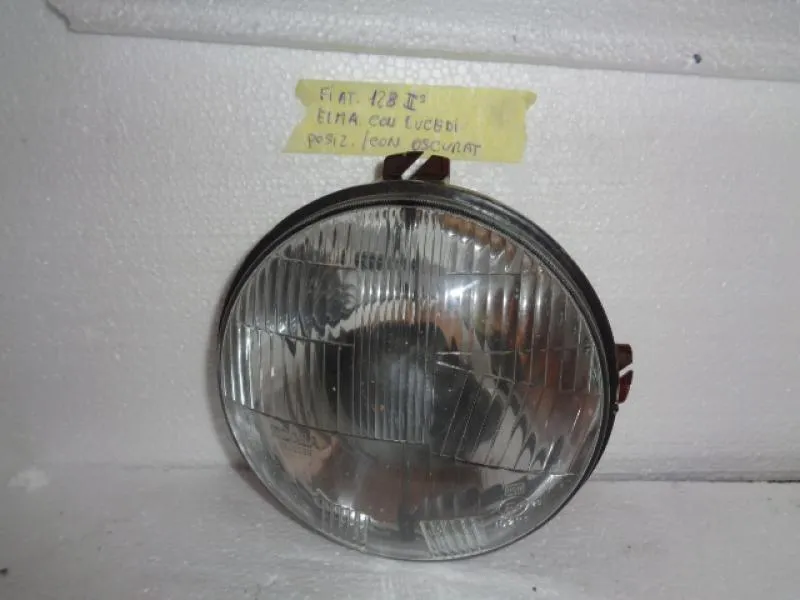 Proiettore Destro =Sinistro Fiat 128 Seconda Serie Con Luce Di Posizione Con Oscurante