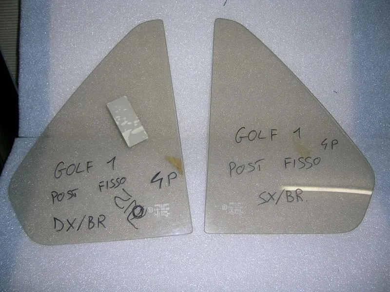 Vetro Fisso Porta Posteriore Destro E Sinistro Bronzo Volkswagen Golf 1974-1983  5 Porte