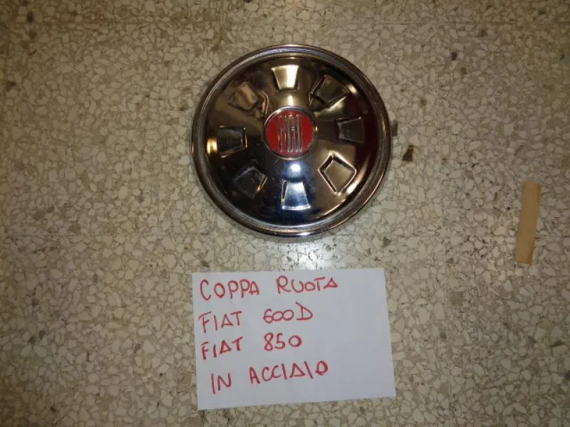 Coppa Ruota In Acciaio Fiat 600D, Fiat 850