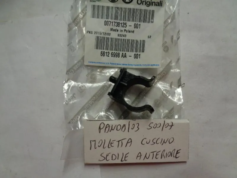 Molletta Cuscino Sedile Anteriore Fiat Panda 2003 - Fiat 500 Dal 2007