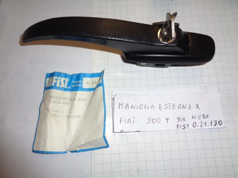 Maniglia Esterna Sinistra Per Fiat 900 T Nera