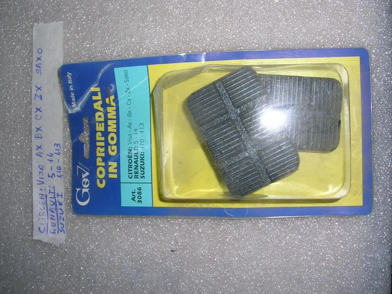 Copripedali Citroen Visa AX BX CX ZX Saxo Renaul 5 14 Suzuki A10 A13