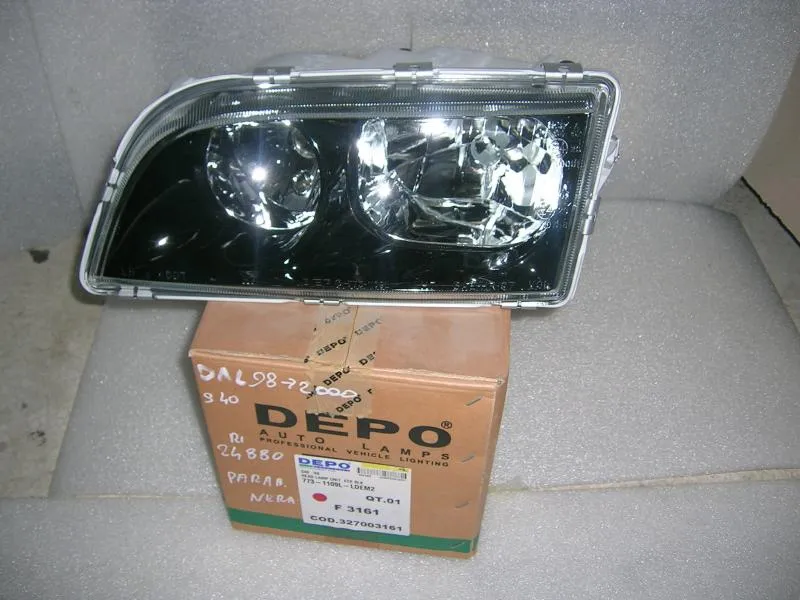 Proiettore Sinistro Parabola Nera Volvo S40  V40 1998-2000