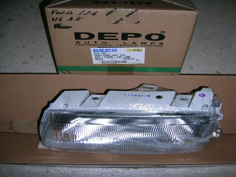 Proiettore Sinistro Regolazione Elettrica Volkswagen Polo 1994-1999