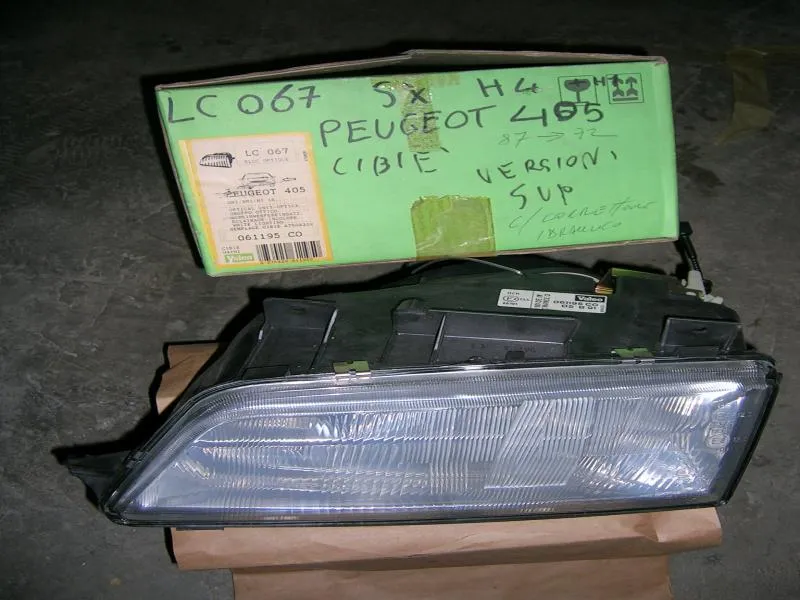 Proiettore Sinistro Regolazione Idraulica Peugeot 405 1987-1992