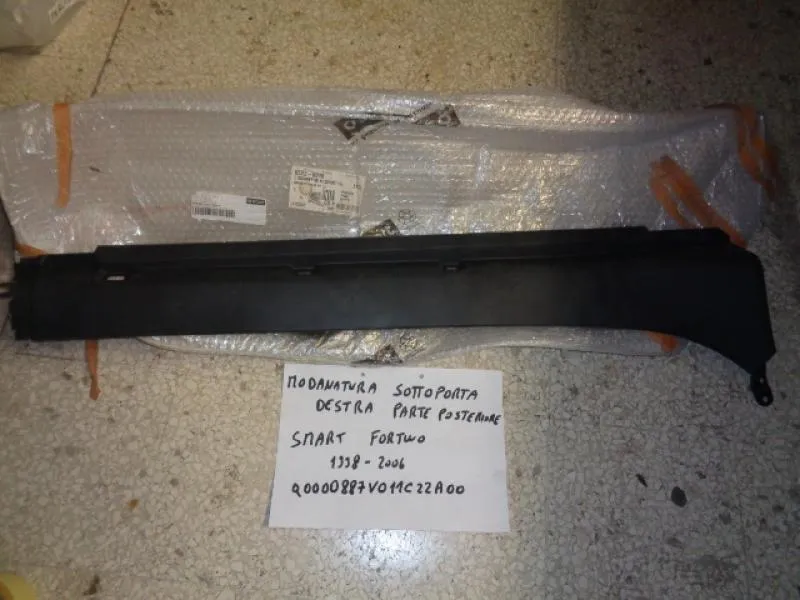 Modanatura Sottoporta Destra Parte Posteriore Smart Fortwo Dal 1998 Al 2006