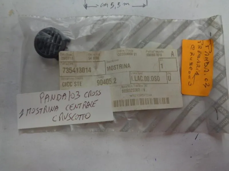 Mostrina Centrale Cruscotto Fiat Panda 2003 Cross