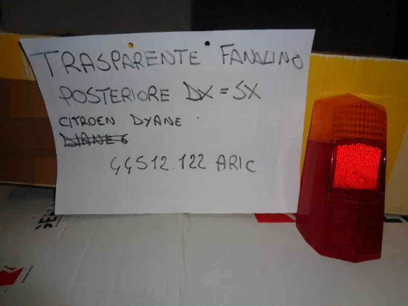 Trasparente Fanalino Posteriore Destro = Sinistro Per Citroen Dyane