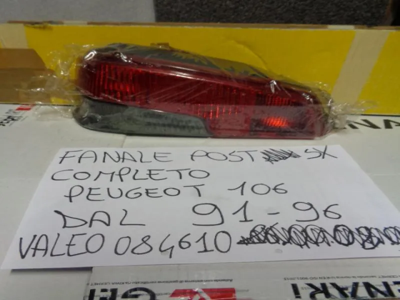 Fanale Posteriore Sinistro Completo Per Peugeot 106 Dal 1991 Al 1996