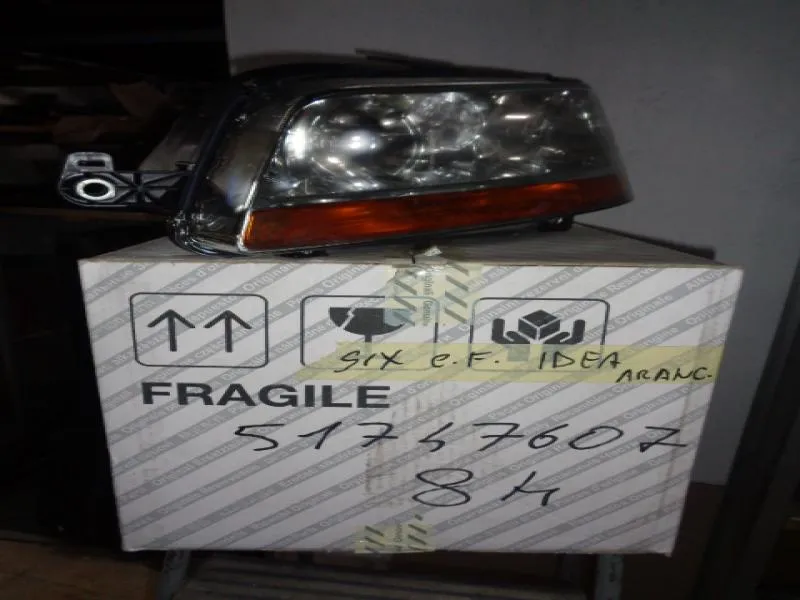 Proiettore Sinistro Con Fendinebbia Fiat Idea, Multipla Con Freccia Arancione
