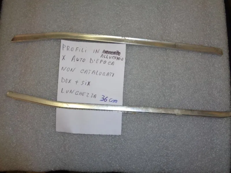 Profili In Alluminio Per Auto D'Epoca (Lunghezza 36cm)