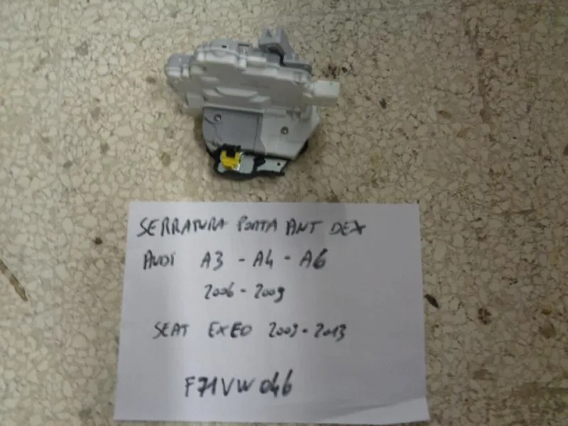 Serratura Porta Anteriore Destra Audi A3, A4, A6 2006-2009, Seat Exeo
