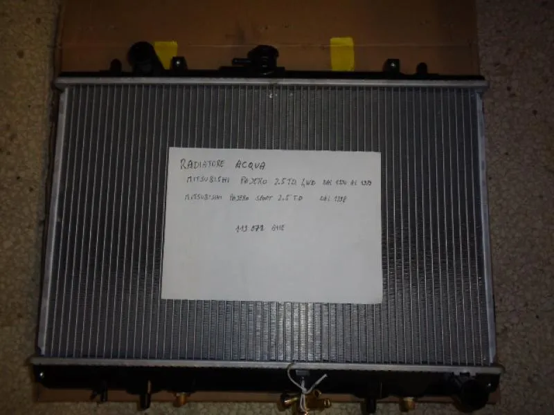 Radiatore Acqua Mitsubishi Pajero 2.5 Td 4Wd   1990-1999 Mitsubishi Pajero Sport 2.5 Td Dal 1998