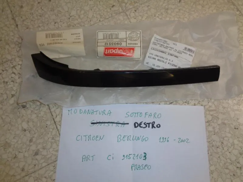 Modanatura Sottofaro Destro Citroen Berlingo Dal 1996 Al 2002