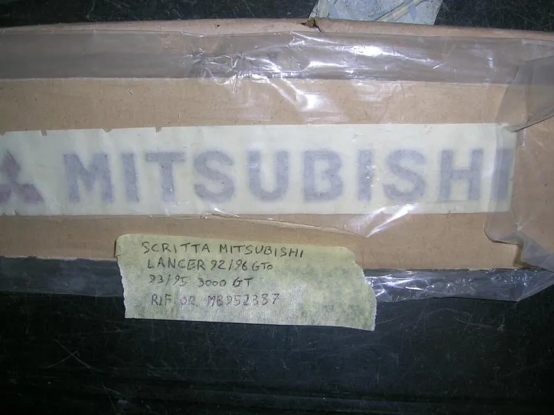 Scritta posteriore Mitsubishi  Lancer